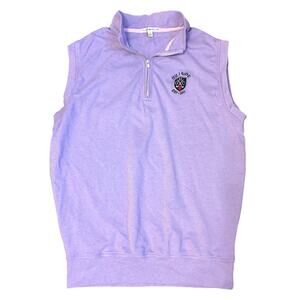 Peter Millar Vest Purple Small Embroidered Hillside HGC Logo